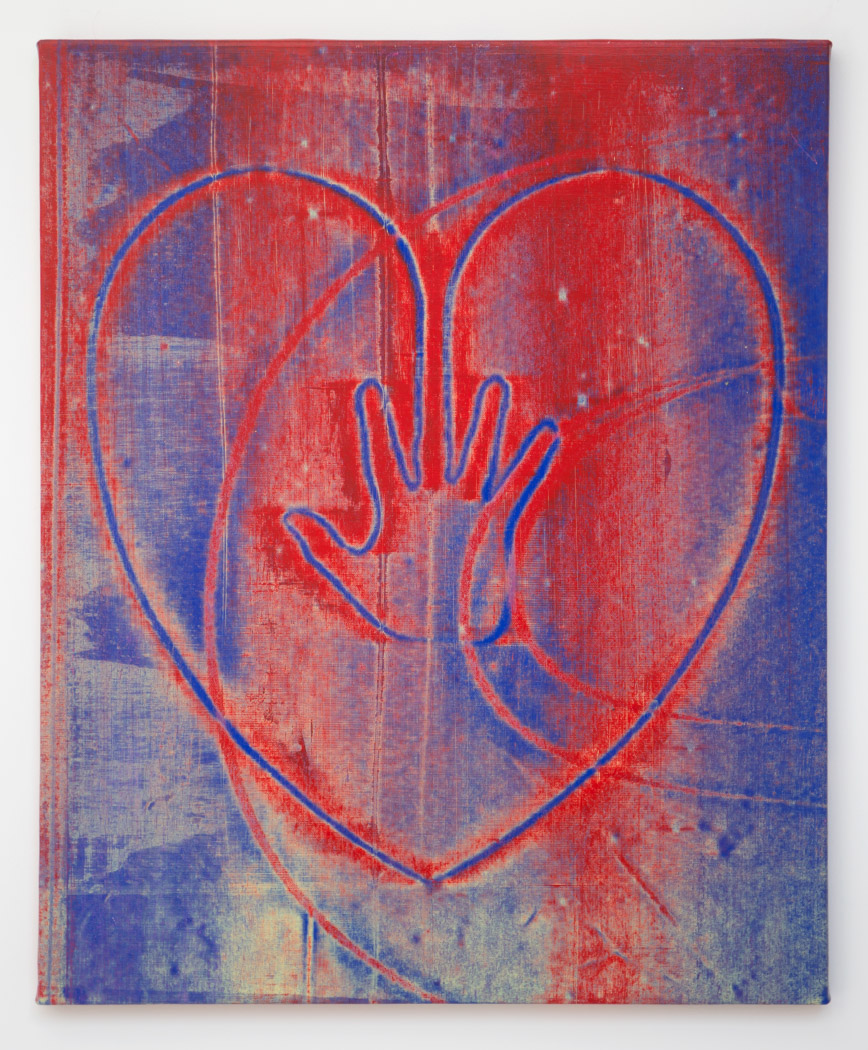 Jonathan Kelly - Hand on Heart (Stars) - Acrylic on Canvas - 77x66cm